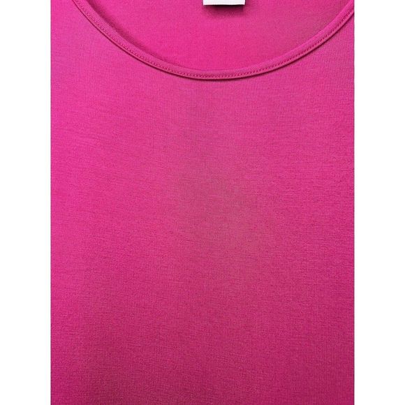 Catherines NWT Magenta Eyelet Trim Short Sleeve Dress Womens Plus Size 1X - Picture 6 of 12